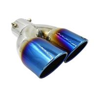 JBPIHZT Pour Civic Pour 10ème Berline 2016 2017 2018 Cache Sortie Voiture Extérieur Bout En Acier Inoxydable Embout D'échappement