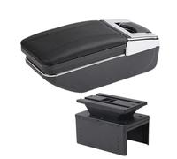 JBPIHZT Pour Dacia Pour Jogger Boîtier D'accoudoir Boîte De Rangement Centrale Retrofit Intérieur Accessoires Auto(Ligne noire A2 Pas d'USB)