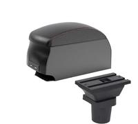 JBPIHZT Pour Daihatsu Pour Charade 2011 2012 2013 Boîte De Stockage Centrale D'accoudoir Auto(B1 Black Red double)