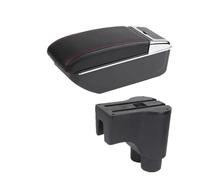 JBPIHZT Pour Daihatsu Pour Terios 2 Boîtier D'accoudoir Voiture Boîte De Rangement Intérieur Dédiée Retrofit(Ligne rouge B1 PAS d'USB)