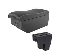 JBPIHZT Pour Fit Pour Jazz 1 2003 2004 2005 2006 2007 Boîte De Rangement De Bras De Voiture Accessoires Auto(A3 Noir blanc 7USB)