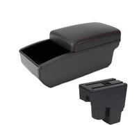 JBPIHZT Pour Fit Pour Jazz 1 Accoudoir Auto 2003 2004 2005 2006 2007 Boîte De Rangement Bras Accessoires Auto(B1 Red Storage box)
