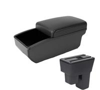 JBPIHZT Pour Fit Pour Jazz 2 2008 2009 2010 2011 2012 2013 2014 Boîte D'accoudoir Auto Boîtier De Rangement Bras(B2 Black Storage box)