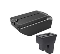 JBPIHZT Pour Fit Pour Jazz 2 2008 2009 2010 2011 2012 2013 Boîte De Bras De Voiture Boîte De Rangement De Bras Accessoires De Voiture(B3 white line 7 usb)