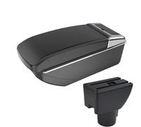 JBPIHZT Pour Hyundai Pour Getz Boîtier D'accoudoir Boîtier D'accoudoir Auto Boîtier De Rangement Avec Renfort Et Surélévation(Ligne noire B2 SANS USB)