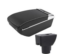 JBPIHZT Pour Hyundai Pour Getz Boîtier D'accoudoir Boîtier D'accoudoir Auto Boîtier De Rangement Avec Renfort Et Surélévation(A3 Noir blanc 7USB)