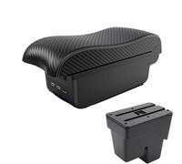 JBPIHZT Pour Jazz Pour WR-V Pour Fit Pour Jazz 3 Accoudoir Voiture 2014-2020 Boîte De Rangement Accessoires(B3 Noir blanc 3USB)