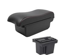 JBPIHZT Pour KIA Pour Cerato Pour Forte K3 2011 Accoudoir Auto En Cuir Pièces Intérieures Boîte De Rangement Accessoires(A1 Noir rouge SANS USB)