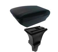 JBPIHZT Pour Kia Pour Morning Boîtier D'Accoudoir Pour Picanto Boîtier De Rangement D'Accoudoir Voiture Accessoires De Voiture Intérieur Retrofit(F ligne noire Pas d'USB)