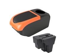 JBPIHZT Pour KIA Pour RIO Boîte D'accoudoir Pour STONIC Pour KIA Pour Rio Lx Cerato Bras D'accoudoir Auto Pièce Retrofit Boîte De Rangement(B2 Orange frame 6USB)