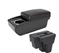 JBPIHZT Pour KIA Pour Rio Lx Cerato Pour STONIC Boîte À Accoudoir Centrale Pièce De Rétrofit Boîte De Rangement Accessoire Auto(A1 Noir rouge SANS USB)