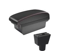 JBPIHZT Pour LADA Pour XRAY Boîtier D'accoudoir Auto Boîte De Rangement Centrale Aménagement Intérieur Avec USB Accessoires Auto(B1 Noir rouge 3USB)