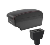 JBPIHZT Pour LADA Pour XRAY Boîtier D'accoudoir Auto Boîte De Rangement Centrale Aménagement Intérieur Avec USB Accessoires Auto(A1 Noir rouge 7USB)