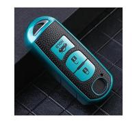 JBPIHZT pour Mazda 2 3 6 pour Atenza pour Axela pour Demio CX-3 CX-5 CX7 CX-9 2015-2019 Coque De Clé Porte-Clé TPU Housse Voiture(Vert)
