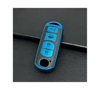 JBPIHZT pour Mazda 3 6 8 pour Miata MX-5 CX-3 CX-5 CX-7 CX-9 Housse De Clé Voiture en TPU Souple Étanche(Bleu)