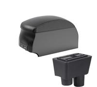 JBPIHZT Pour N&issan Pour Almera Boîtier D'accoudoir Auto Boîte De Rangement Accessoires De Modification Boîtier D'accoudoir Central(B2 Black double)