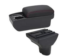 JBPIHZT Pour N&issan Pour Kicks 2016 2017 2018 2019 2020 -2024 Boîte D'accoudoir Retrofit Intérieur Boîte Rangement Auto Accessoires Auto(C3 Noir blanc SANS USB)