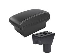 JBPIHZT Pour N&issan Pour March Pour Micra K13 MK4 IV Boîte D'accoudoir Pour N&issan Pour Sunny Boîte D'accoudoir De Voiture 2010-2023 Boîte De Rangement(A3 Black white NO USB)