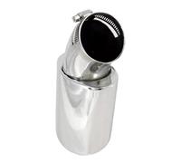 JBPIHZT Pour N&issan Pour Qashqai J10 2007 2008-2015 Manchon De Tuyau D'échappement En Acier Inoxydable Décoration Accessoires Auto(Argent,Tube unique)