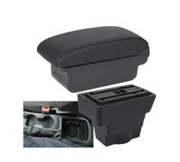 JBPIHZT Pour Opel Pour Astra J 2012-2022 Boîte À Accoudoir De Voiture Boîte De Rangement Auto Support De Bras Détails Intérieurs(B2 ligne noire 3USB)