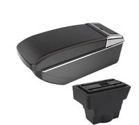 JBPIHZT Pour Opel Pour Astra J Accoudoir Voiture 2012 2013 2014 2015 2016 2017 2018 2019 2020 Boîte De Rangement Pièce De Rénovation(B1 Black red NO USB)