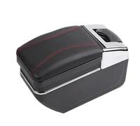 JBPIHZT Pour Opel Pour Corsa E 2014 2015 2016 2017 2018 2019 2020 Boîtier D'accoudoir Voiture Boîte De Rangement(Ligne rouge A1 Pas d'USB)