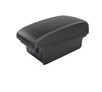 JBPIHZT Pour Opel Pour Corsa F Accoudoir 2019 2020 2021 2022 2023 2024 Boîte De Rangement D'accoudoir Central Intérieur(B3 Noir blanc 3USB)