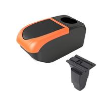 JBPIHZT Pour PEUGEOT 206 Boîtier D'accoudoir Pour Peugeot 206 Cc Cabrio Boîtier D'accoudoir Auto Boîte De Rangement Pièces De Rétrofit(B2 Orange frame 6USB)