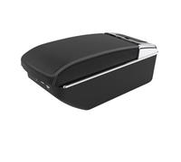 JBPIHZT Pour Peugeot 207 Boîte D'accoudoir Voiture Boîte De Rangement Centrale Transformation Intérieure Accessoires Voiture(A3 Noir blanc 7USB)