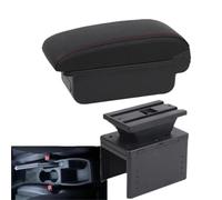 JBPIHZT Pour R&enault Pour Clio 5 Boîtier D'accoudoir Boîte De Rangement Centrale Accessoires Auto Intérieurs De Retrofit(A style red line)