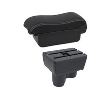 JBPIHZT Pour R&enault Pour Duster Accoudoir Pour R&enault Pour Dacia Pour Duster 2 3 Boîte À Accoudoir Auto 2019-2024 Boîte De Rangement(A2 Black white NO USB)