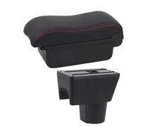 JBPIHZT Pour R&enault Pour Duster Boîte À Accoudoir Pour Dacia Duster Pour Oroc 2010-2018 Boîtier D'accoudoir Pour Voiture Surface Incurvée(Une ligne rouge PAS d'USB)