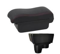 JBPIHZT Pour R&enault Pour Duster Boîte Accoudoir Pour Dacia Pour Duster Boîte À Accoudoir Auto 2019-2024 Boîte De Rangement Console Centrale(A1 Noir rouge SANS USB)