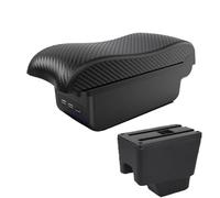 JBPIHZT Pour R&enault Pour Kaptur Pour Kaptur Pour Captur QM3 Accoudoir Voiture Pièces Rétrofit Accessoires Détails Intérieurs(B2 ligne noire 3USB)