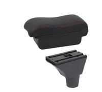 JBPIHZT Pour R&enault Pour Sandero Stepway Boîte D'accoudoir Pour Dacia Pour R&enault Pour Sandero Pour Logan 2 Boîte D'accoudoir Boîte De Rangement(A2 Black red NO USB)