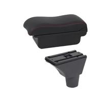 JBPIHZT Pour R&enault Pour Sandero Stepway Boîte D'accoudoir Pour Dacia Pour R&enault Pour Sandero Pour Logan 2 Boîte D'accoudoir Boîte De Rangement(B2 Black red 3 USB)