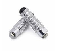 JBPIHZT Pour Suzuki GSXR 600 750 1000 K1-K4 SV650S SV1000 S 8MM Universel Repose-pieds Arrière Moto Moleté Cale-pieds Pédales Pieds(Argent)