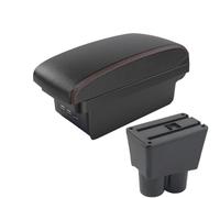 JBPIHZT Pour Suzuki Pour Alto Accessoires De Boîte À Accoudoir Voiture Boîte De Rangement Modification Voiture Équipements Intérieurs Voiture(B1 Noir rouge 3USB)