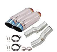 JBPIHZT Pour Suzuki Pour Hayabusa GSXR1300 GSXR 1300 2021 2022 2023 Silencieux D'échappement Double Intermédiaire Pour Moto(StyleB)