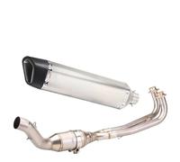 JBPIHZT Pour TMAX530 Pour TMAX 560 Pour TMAX 530 2017 2018 2019 2020 Ligne D'échappement Complète Pour Moto Silencieux Modifié Sortie Avant(ModèleA)