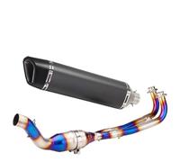 JBPIHZT Pour TMAX530 Pour TMAX 560 Pour TMAX 530 2017 2018 2019 2020 Ligne D'échappement Complète Pour Moto Silencieux Modifié Sortie Avant(Style E)