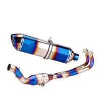JBPIHZT Pour TMAX530 Pour TMAX 560 Pour TMAX 530 2017 2018 2019 2020 Ligne D'échappement Complète Pour Moto Silencieux Modifié Sortie Avant(Style H)