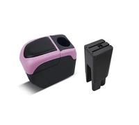 JBPIHZT Pour Toyota Pour Etios Boîte D'accoudoir Pour Etios Boîte D'accoudoir Auto Pièces Intérieures Boîte De Rangement Avec Porte-gobelet USB(Black Pink)