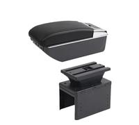JBPIHZT Pour Vauxhall Pour Opel Pour Adam Pour Astra J H G Pour Corsa D C GTC Pour Mokka X Boîte D'accoudoir Auto Console Centrale(D2 ligne noire 7USB)