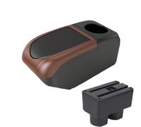 JBPIHZT Pour Venucia D50 Boîte D'accoudoir Voiture Pièces Retrofit Boîte De Rangement Bras Accessoires Auto Pièce Retrofit(B3 Brown frame 6USB)