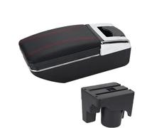 JBPIHZT Pour VW Pour Golf 6 Pour S&CIROCCO Pour Sagitar Pour Golf 6 Golf 5 Mk6 MK5 Pour Jetta 5 Boîte De Rangement Accoudoir Voiture(A1 Noir rouge SANS USB)