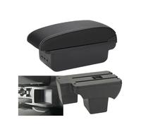 JBPIHZT Pour VW Pour Polo 2020 2020 2022 2023 2024 Accoudoir Auto Retrofit Boîtier De Rangement Pièces De Rénovation Accessoires Auto(B3 Noir blanc 3USB)