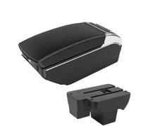 JBPIHZT Pour VW Pour Polo 2020 2021 2022 2023 2024 Boîte D'accoudoir Voiture Boîte De Rangement Retrofit Pièces Retrofit(A2 Black line7 USB)