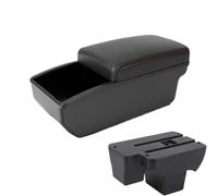 JBPIHZT Pour VW Pour Polo 2020-2024 Boîte À Accoudoir Voiture Boîte De Rangement Retrofit Pièces Retrofit Accessoires Auto(B1 Red Storage box)