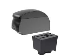 JBPIHZT Pour VW Pour Polo Pour Polo 9N 3 2002-2009 Boîte D'accoudoir De Voiture Pièces De Rétrofit Boîte De Rangement Accessoires Intérieurs Voiture(A2 Black single)